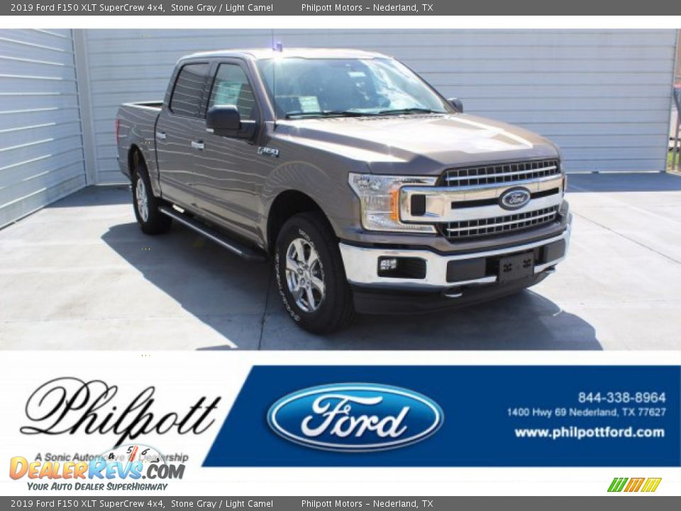 2019 Ford F150 XLT SuperCrew 4x4 Stone Gray / Light Camel Photo #1