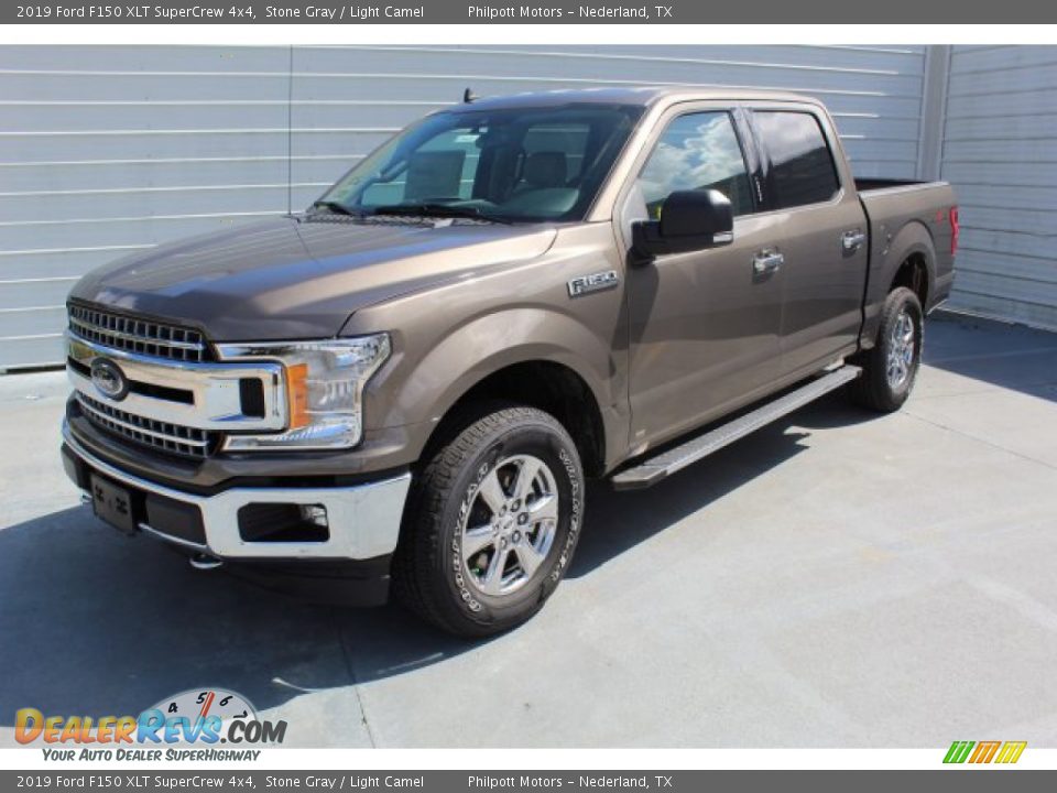 2019 Ford F150 XLT SuperCrew 4x4 Stone Gray / Light Camel Photo #4