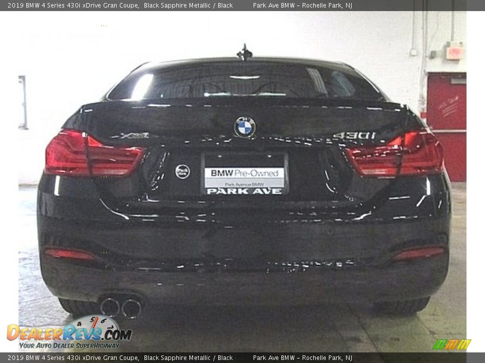 2019 BMW 4 Series 430i xDrive Gran Coupe Black Sapphire Metallic / Black Photo #1