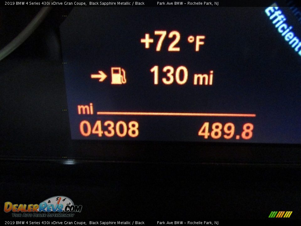 2019 BMW 4 Series 430i xDrive Gran Coupe Black Sapphire Metallic / Black Photo #19