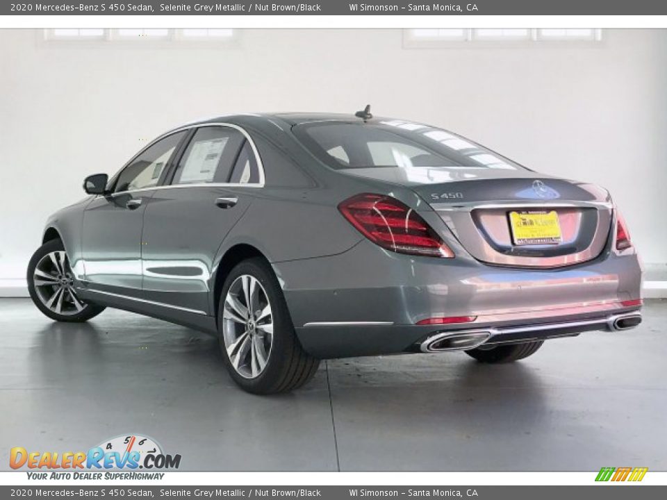 2020 Mercedes-Benz S 450 Sedan Selenite Grey Metallic / Nut Brown/Black Photo #2