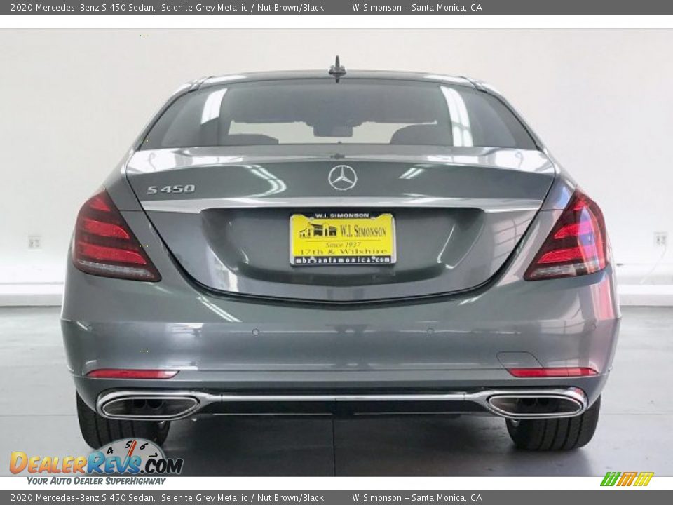 2020 Mercedes-Benz S 450 Sedan Selenite Grey Metallic / Nut Brown/Black Photo #3