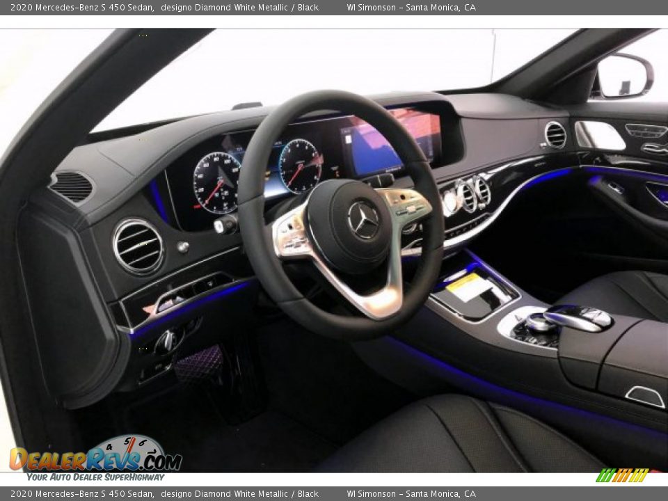 2020 Mercedes-Benz S 450 Sedan designo Diamond White Metallic / Black Photo #4