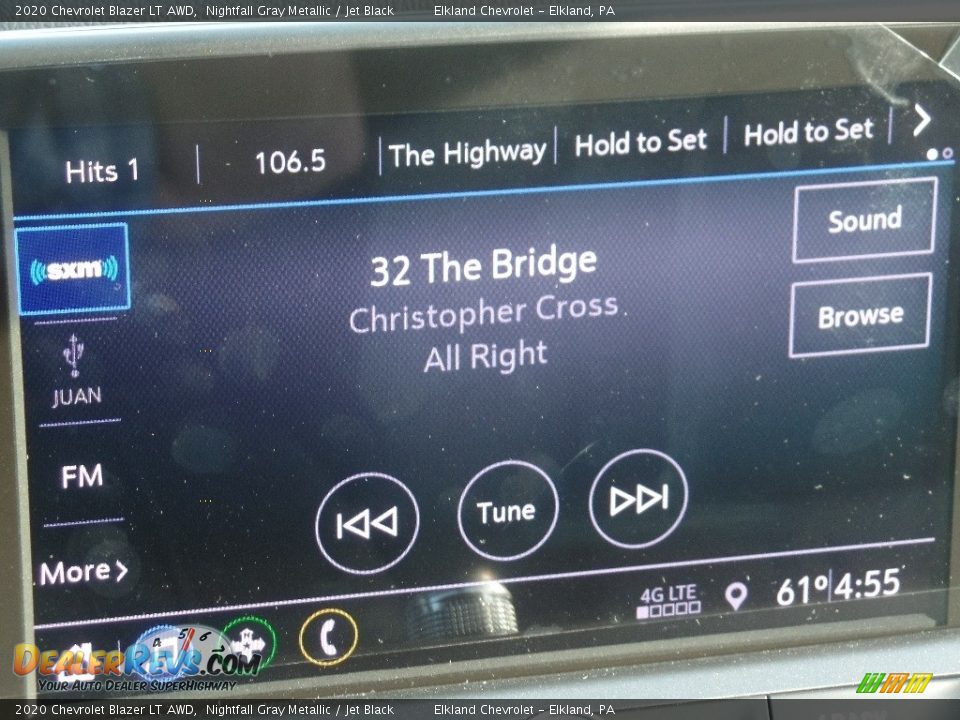 2020 Chevrolet Blazer LT AWD Nightfall Gray Metallic / Jet Black Photo #31