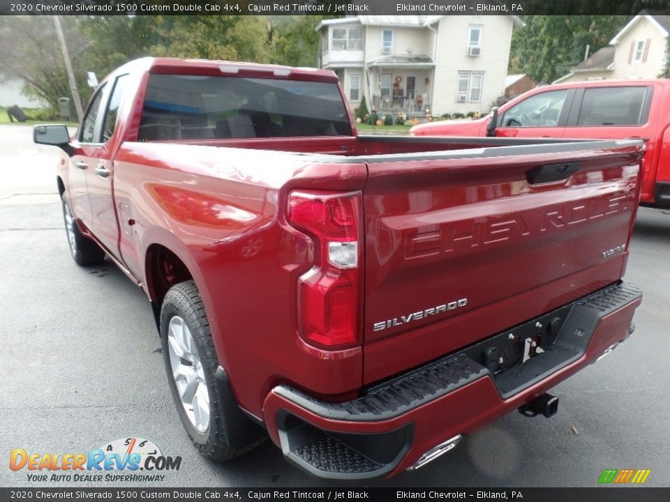 2020 Chevrolet Silverado 1500 Custom Double Cab 4x4 Cajun Red Tintcoat / Jet Black Photo #7