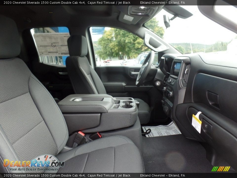 2020 Chevrolet Silverado 1500 Custom Double Cab 4x4 Cajun Red Tintcoat / Jet Black Photo #14