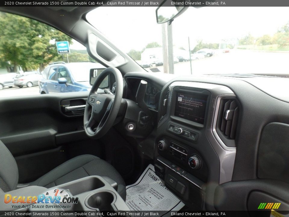 2020 Chevrolet Silverado 1500 Custom Double Cab 4x4 Cajun Red Tintcoat / Jet Black Photo #15