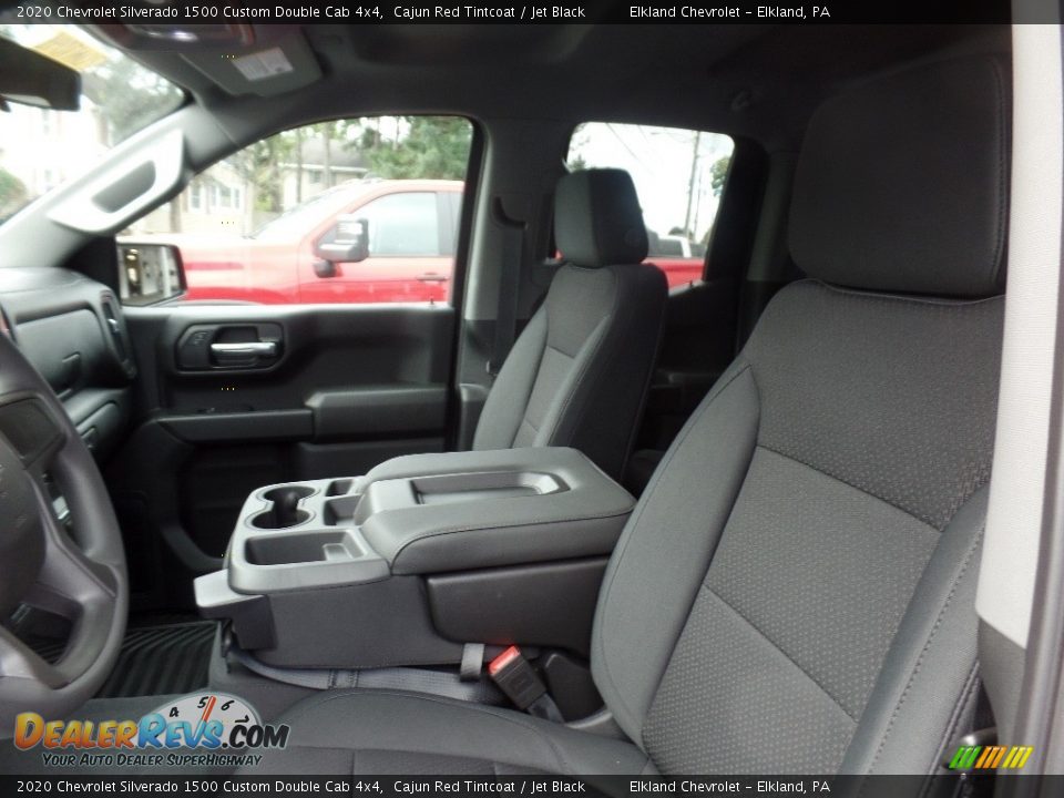 2020 Chevrolet Silverado 1500 Custom Double Cab 4x4 Cajun Red Tintcoat / Jet Black Photo #18