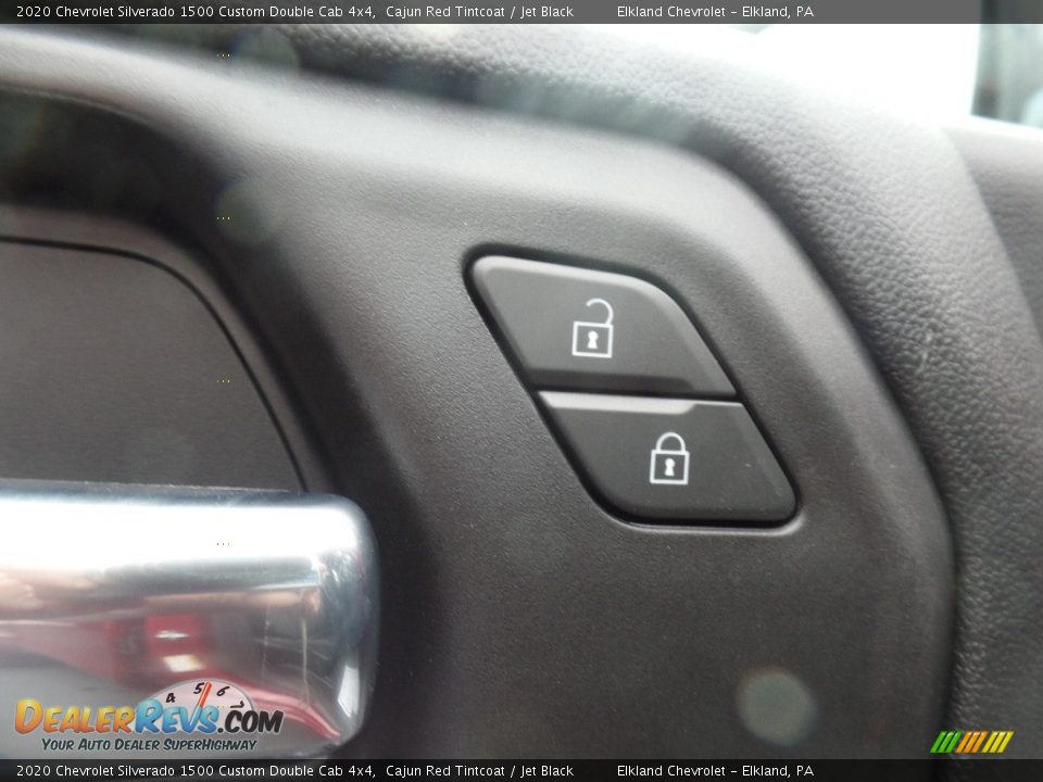 2020 Chevrolet Silverado 1500 Custom Double Cab 4x4 Cajun Red Tintcoat / Jet Black Photo #21