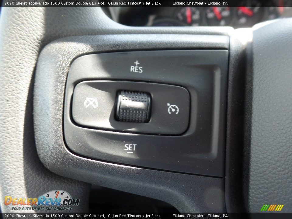 2020 Chevrolet Silverado 1500 Custom Double Cab 4x4 Cajun Red Tintcoat / Jet Black Photo #22