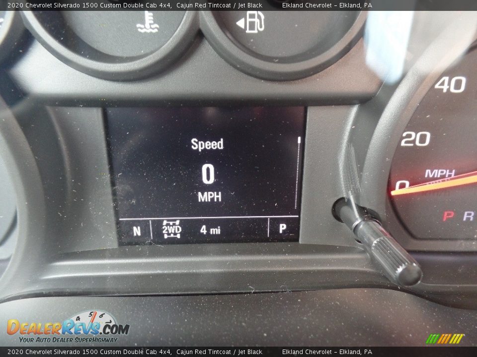 2020 Chevrolet Silverado 1500 Custom Double Cab 4x4 Cajun Red Tintcoat / Jet Black Photo #23