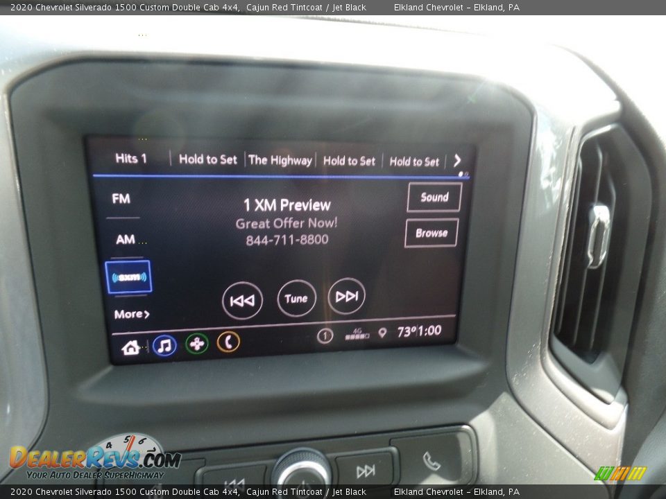 2020 Chevrolet Silverado 1500 Custom Double Cab 4x4 Cajun Red Tintcoat / Jet Black Photo #25