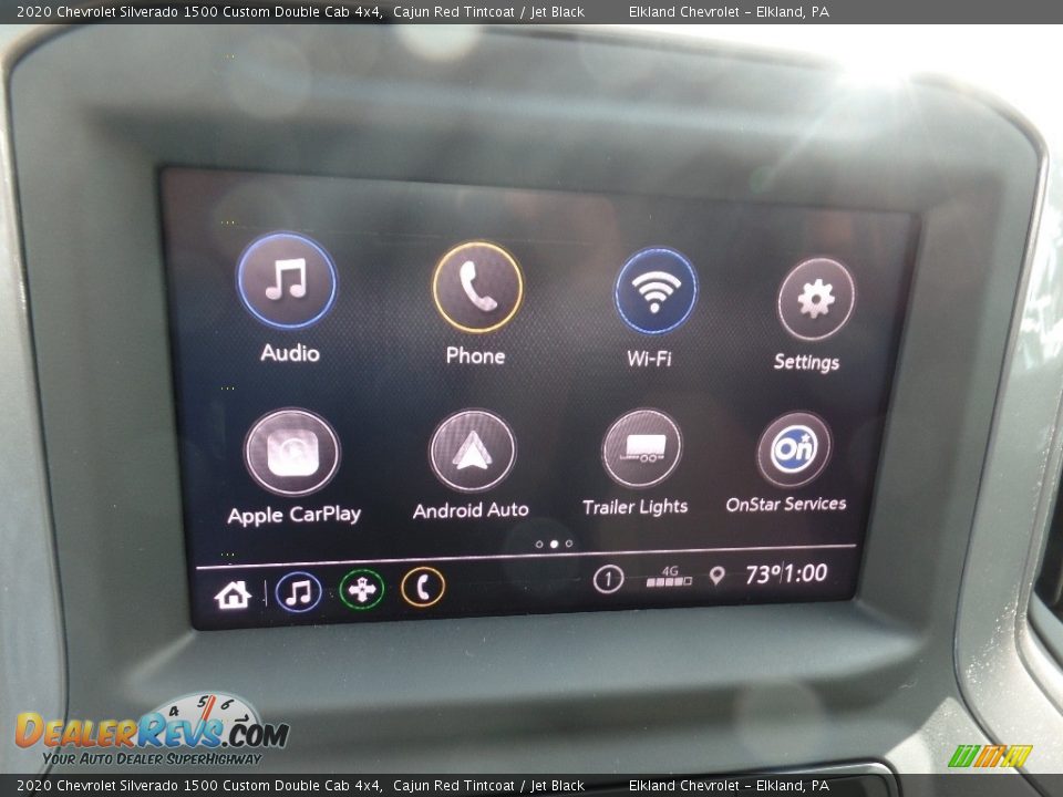 2020 Chevrolet Silverado 1500 Custom Double Cab 4x4 Cajun Red Tintcoat / Jet Black Photo #28