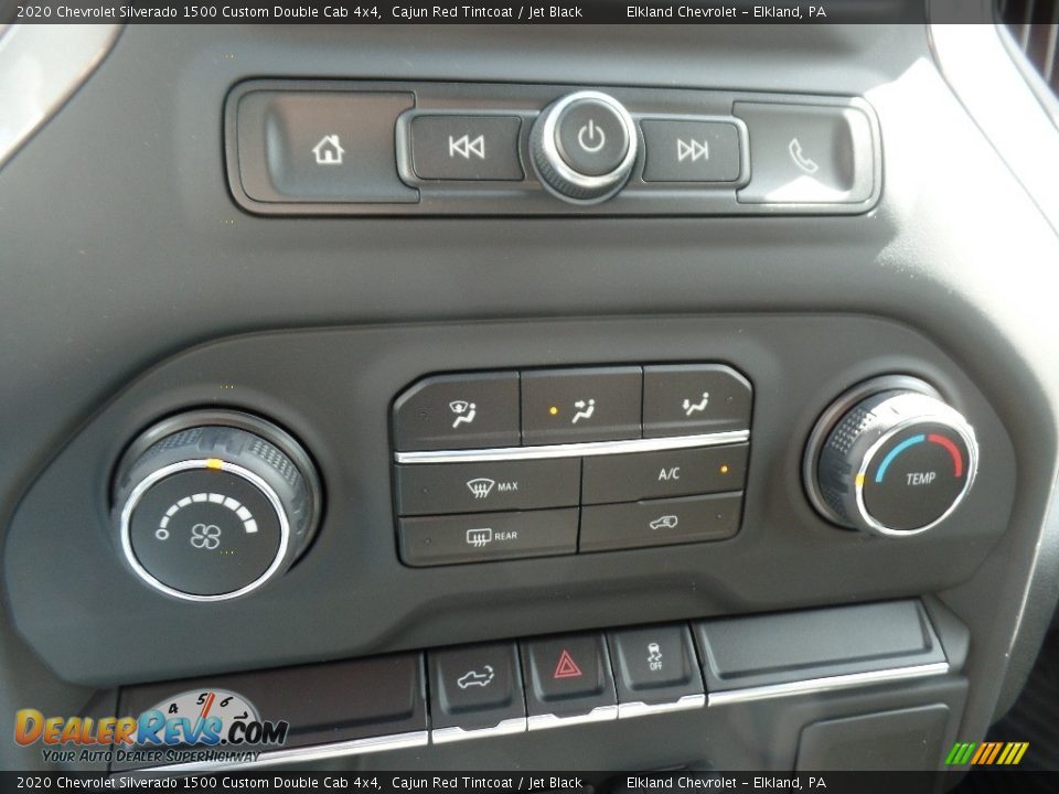 2020 Chevrolet Silverado 1500 Custom Double Cab 4x4 Cajun Red Tintcoat / Jet Black Photo #29