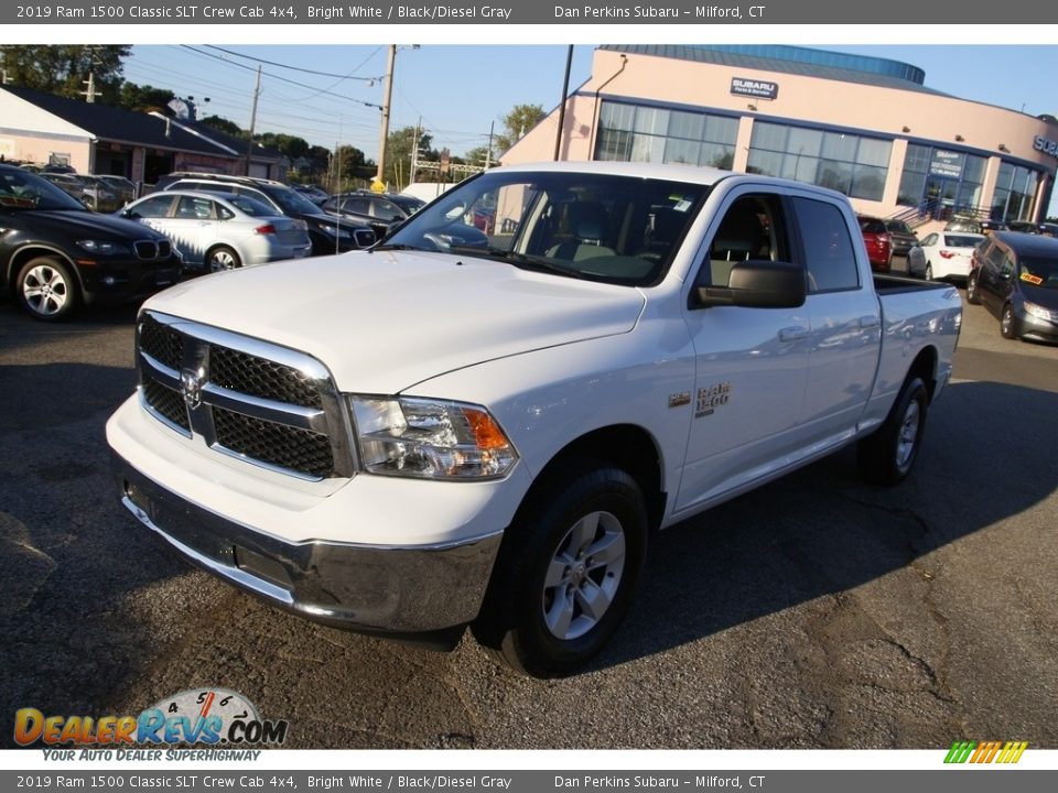2019 Ram 1500 Classic SLT Crew Cab 4x4 Bright White / Black/Diesel Gray Photo #1