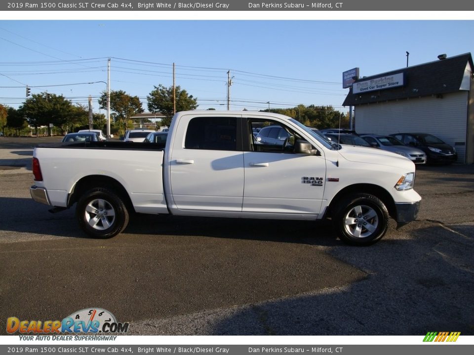 2019 Ram 1500 Classic SLT Crew Cab 4x4 Bright White / Black/Diesel Gray Photo #4