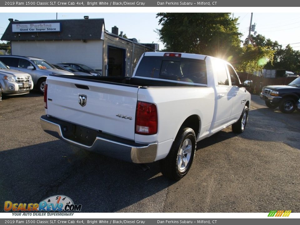 2019 Ram 1500 Classic SLT Crew Cab 4x4 Bright White / Black/Diesel Gray Photo #5