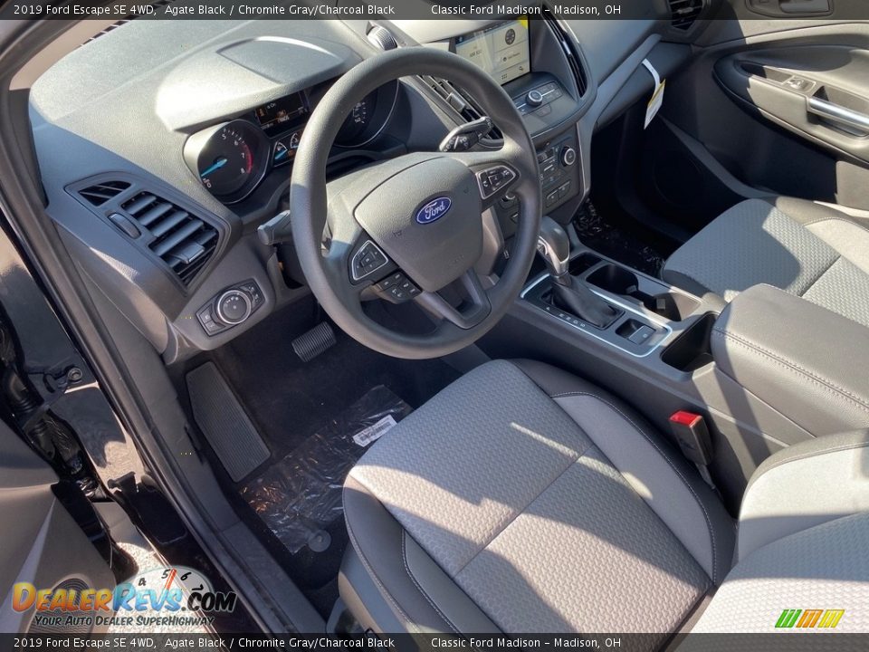 2019 Ford Escape SE 4WD Agate Black / Chromite Gray/Charcoal Black Photo #4