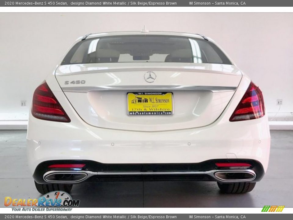 2020 Mercedes-Benz S 450 Sedan designo Diamond White Metallic / Silk Beige/Espresso Brown Photo #3