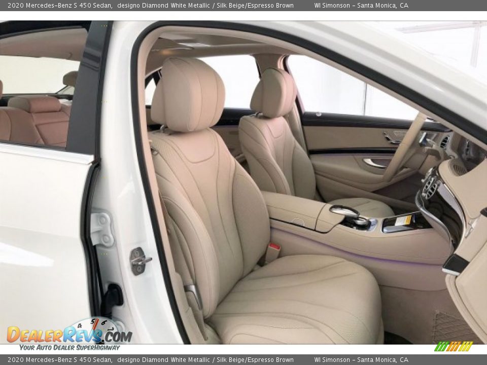 Front Seat of 2020 Mercedes-Benz S 450 Sedan Photo #5