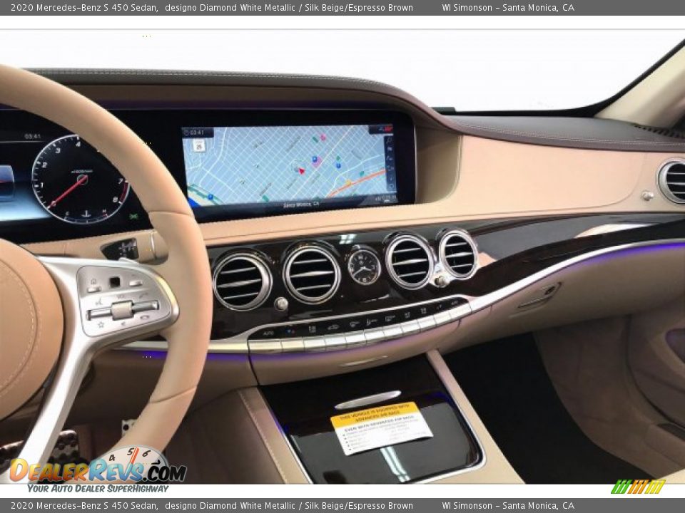 Dashboard of 2020 Mercedes-Benz S 450 Sedan Photo #6