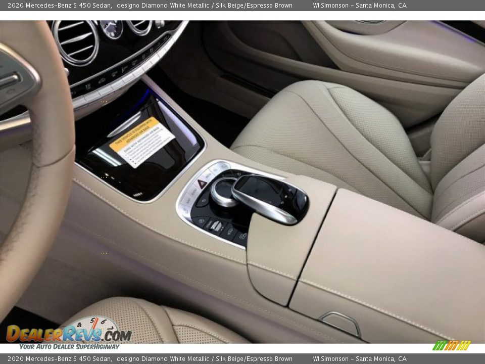 2020 Mercedes-Benz S 450 Sedan designo Diamond White Metallic / Silk Beige/Espresso Brown Photo #7