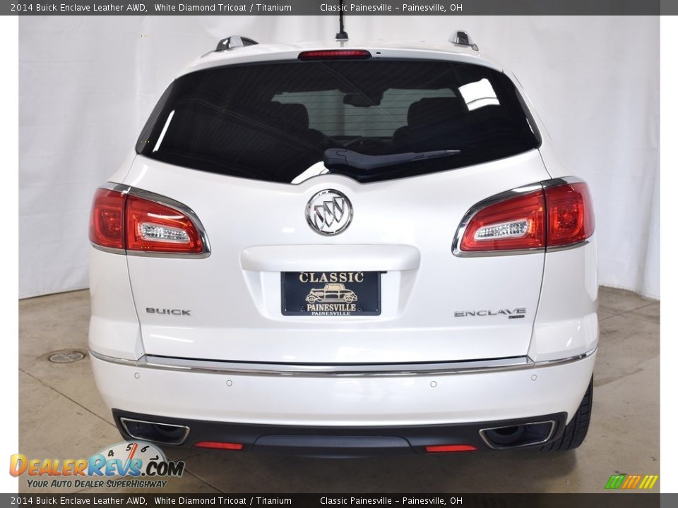 2014 Buick Enclave Leather AWD White Diamond Tricoat / Titanium Photo #3