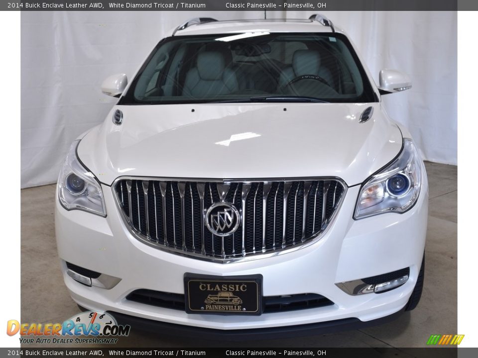 2014 Buick Enclave Leather AWD White Diamond Tricoat / Titanium Photo #4