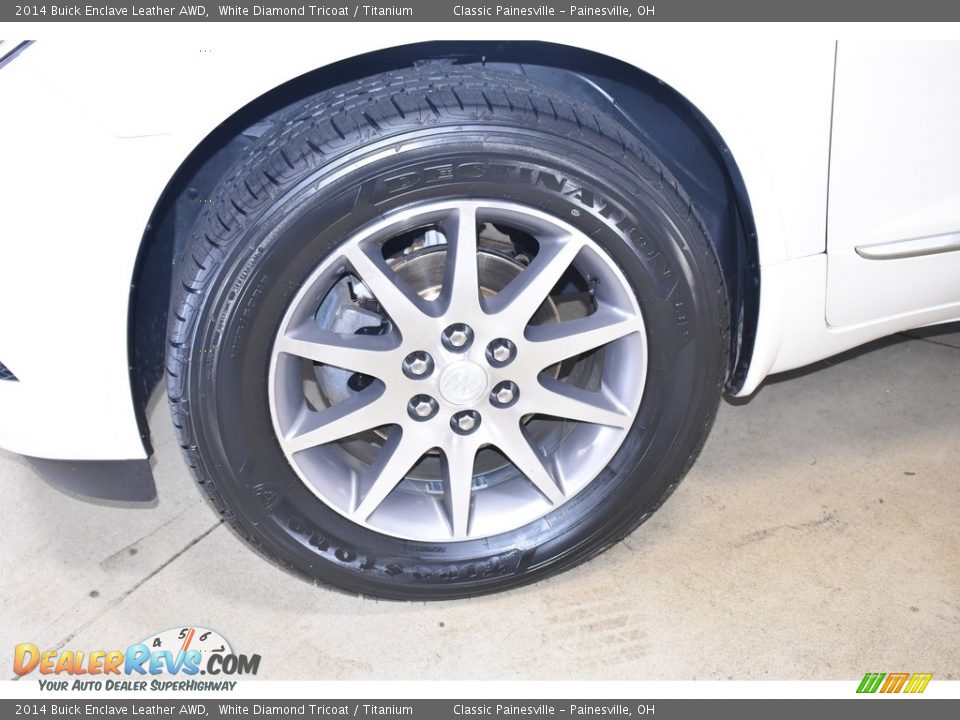2014 Buick Enclave Leather AWD White Diamond Tricoat / Titanium Photo #5