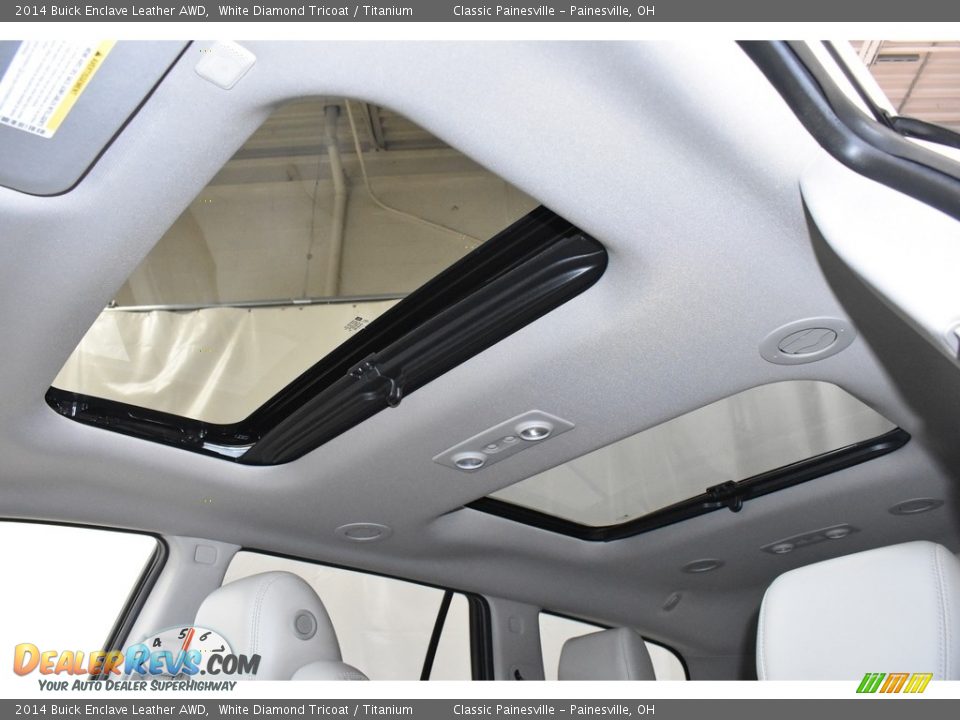 2014 Buick Enclave Leather AWD White Diamond Tricoat / Titanium Photo #6
