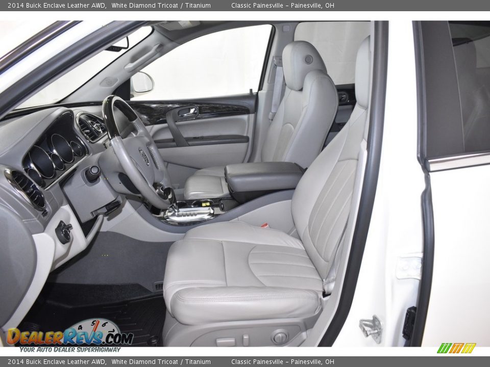 2014 Buick Enclave Leather AWD White Diamond Tricoat / Titanium Photo #8