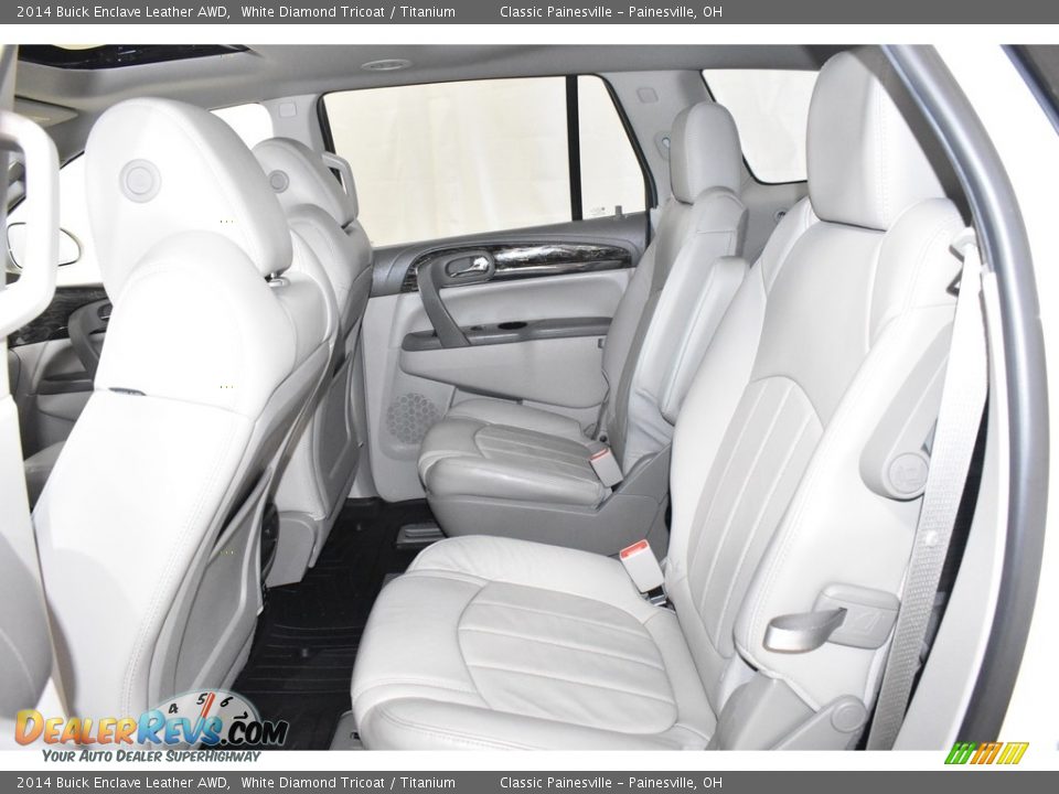 2014 Buick Enclave Leather AWD White Diamond Tricoat / Titanium Photo #9