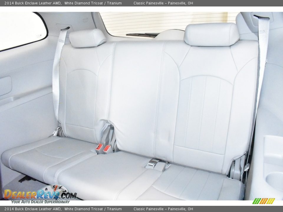 2014 Buick Enclave Leather AWD White Diamond Tricoat / Titanium Photo #10