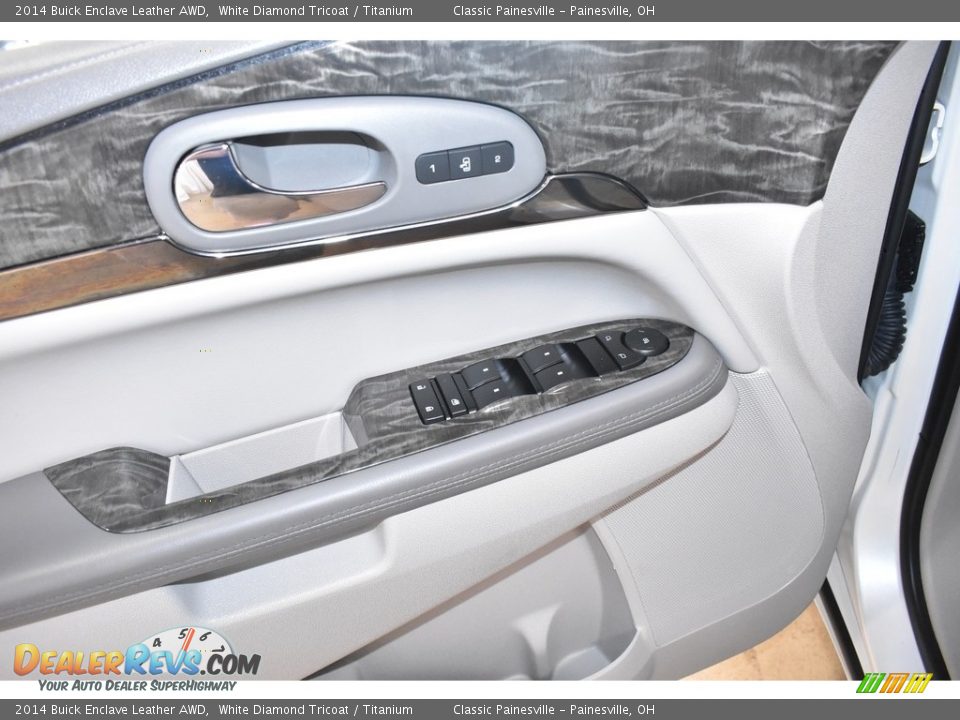 2014 Buick Enclave Leather AWD White Diamond Tricoat / Titanium Photo #12