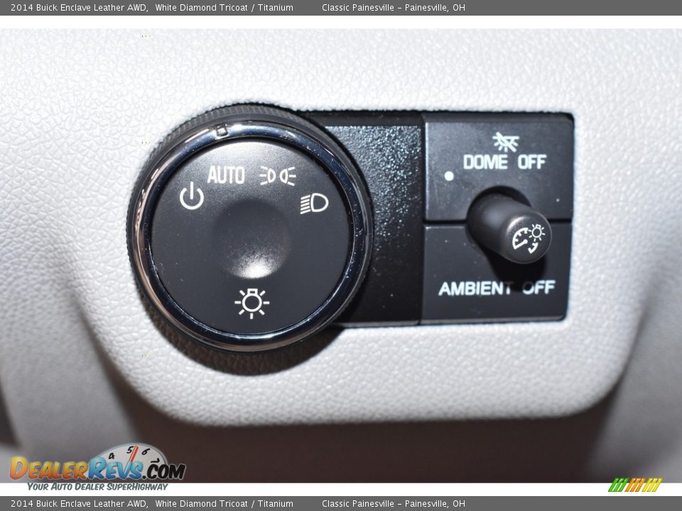2014 Buick Enclave Leather AWD White Diamond Tricoat / Titanium Photo #13