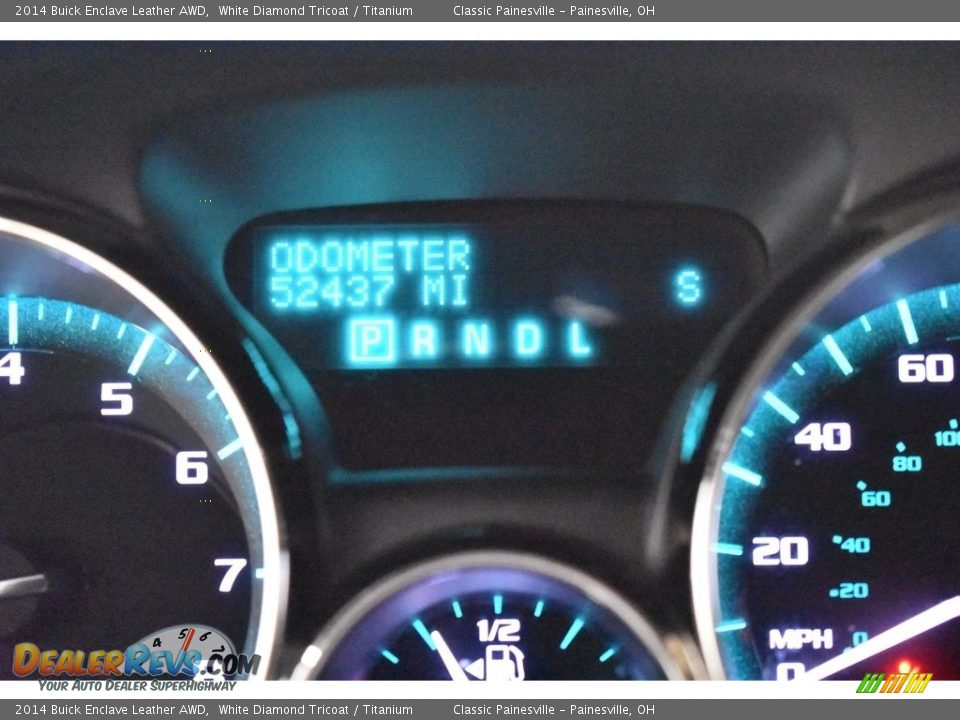 2014 Buick Enclave Leather AWD White Diamond Tricoat / Titanium Photo #17