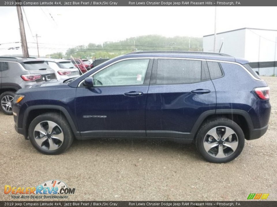 2019 Jeep Compass Latitude 4x4 Jazz Blue Pearl / Black/Ski Gray Photo #2