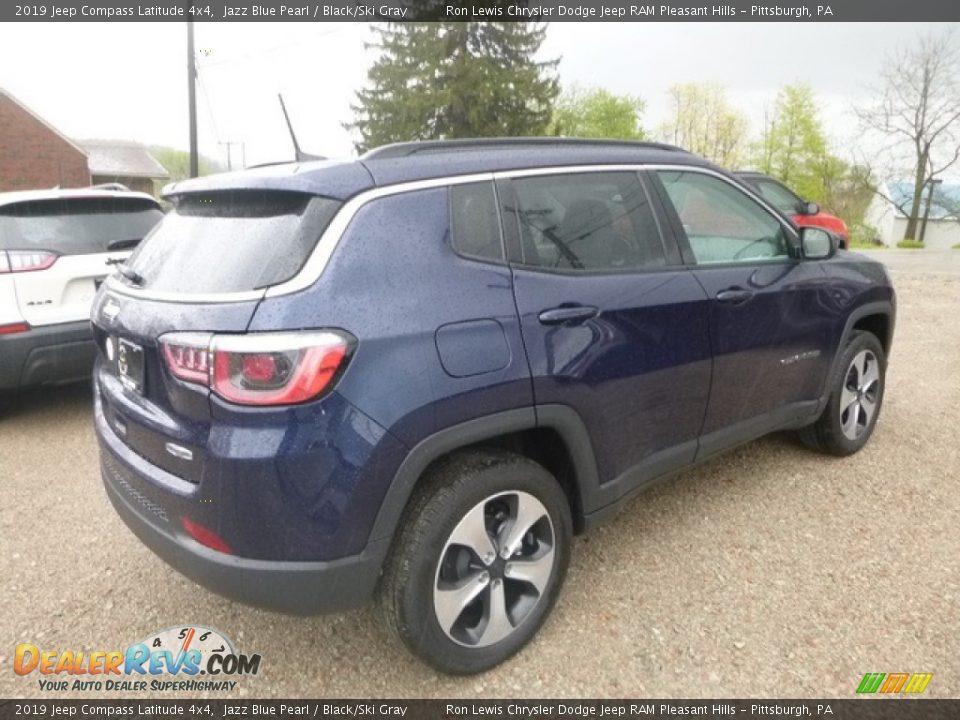 2019 Jeep Compass Latitude 4x4 Jazz Blue Pearl / Black/Ski Gray Photo #5