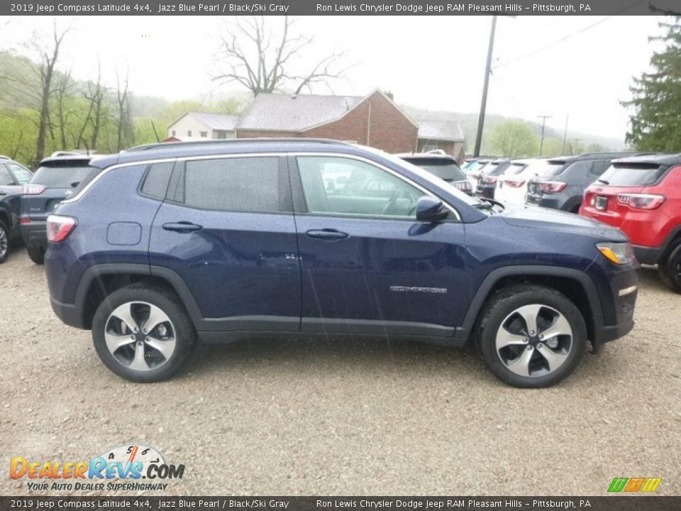 2019 Jeep Compass Latitude 4x4 Jazz Blue Pearl / Black/Ski Gray Photo #6