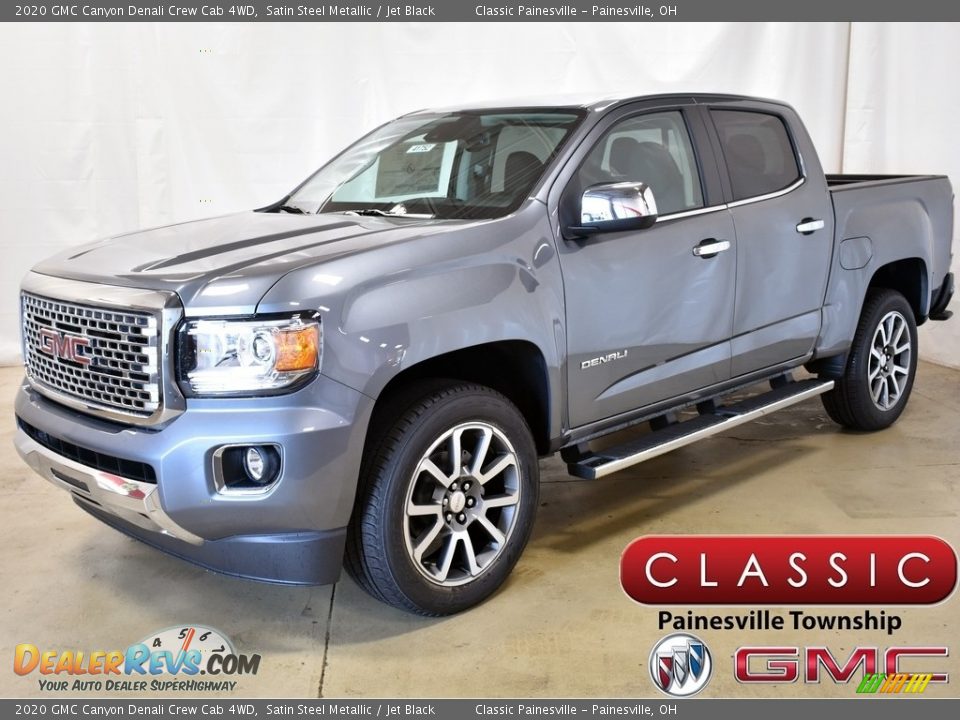 2020 GMC Canyon Denali Crew Cab 4WD Satin Steel Metallic / Jet Black Photo #1