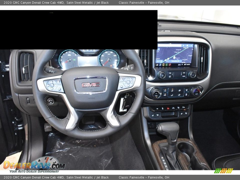 2020 GMC Canyon Denali Crew Cab 4WD Satin Steel Metallic / Jet Black Photo #8