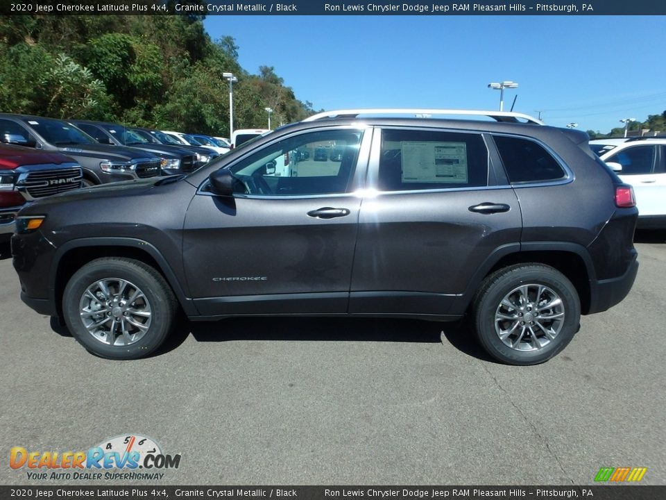 2020 Jeep Cherokee Latitude Plus 4x4 Granite Crystal Metallic / Black Photo #2