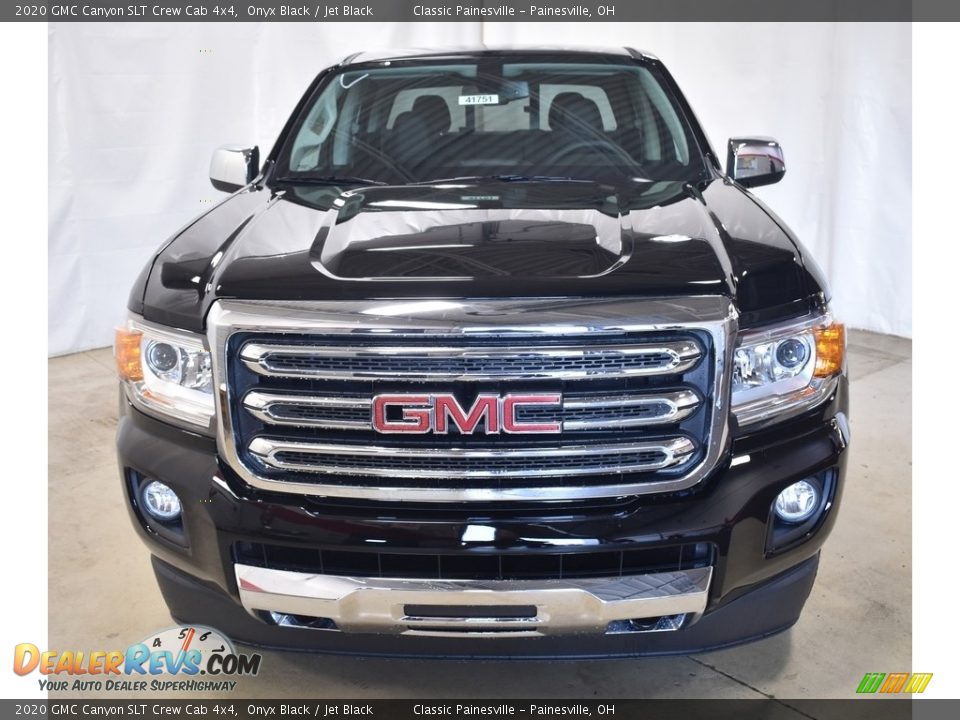 Onyx Black 2020 GMC Canyon SLT Crew Cab 4x4 Photo #4
