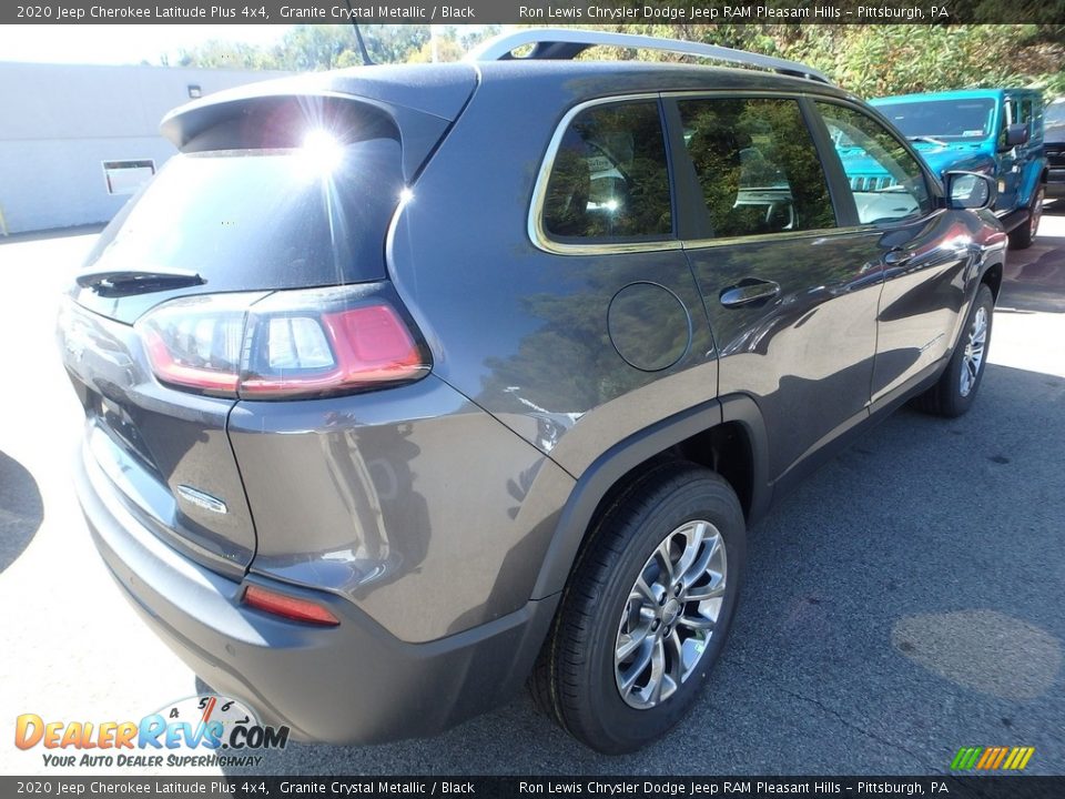2020 Jeep Cherokee Latitude Plus 4x4 Granite Crystal Metallic / Black Photo #6