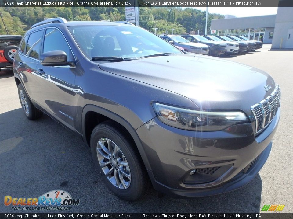 2020 Jeep Cherokee Latitude Plus 4x4 Granite Crystal Metallic / Black Photo #8