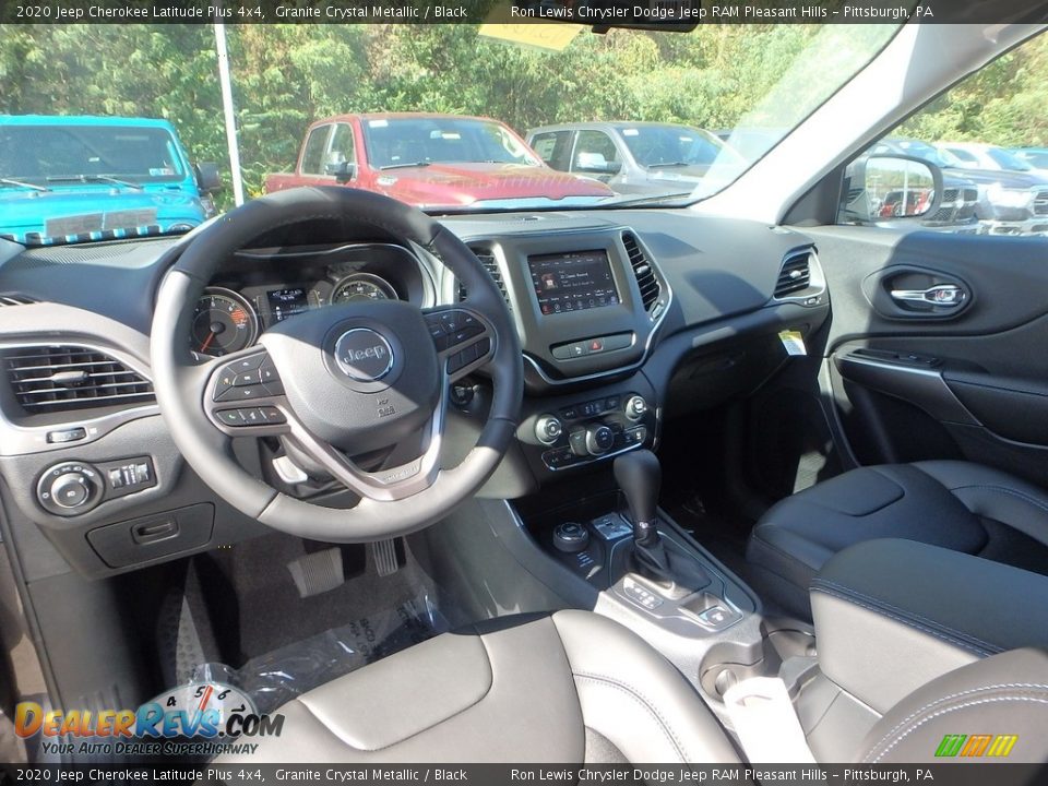 2020 Jeep Cherokee Latitude Plus 4x4 Granite Crystal Metallic / Black Photo #13