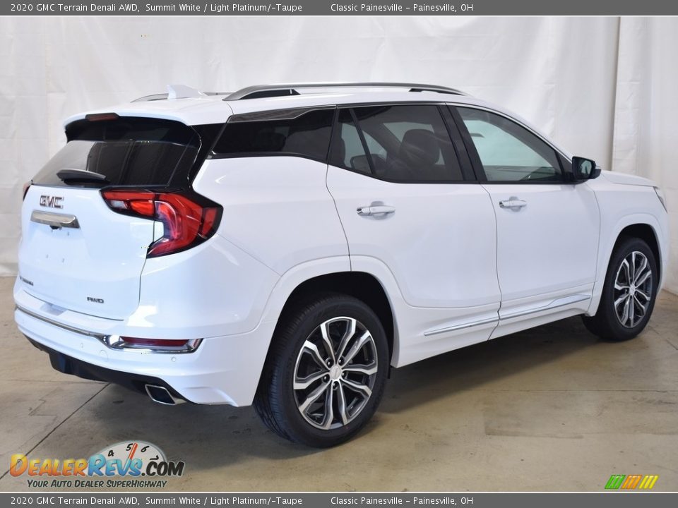 2020 GMC Terrain Denali AWD Summit White / Light Platinum/­Taupe Photo #2