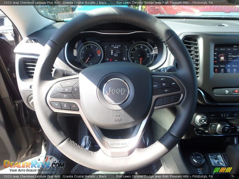 2020 Jeep Cherokee Latitude Plus 4x4 Granite Crystal Metallic / Black Photo #18