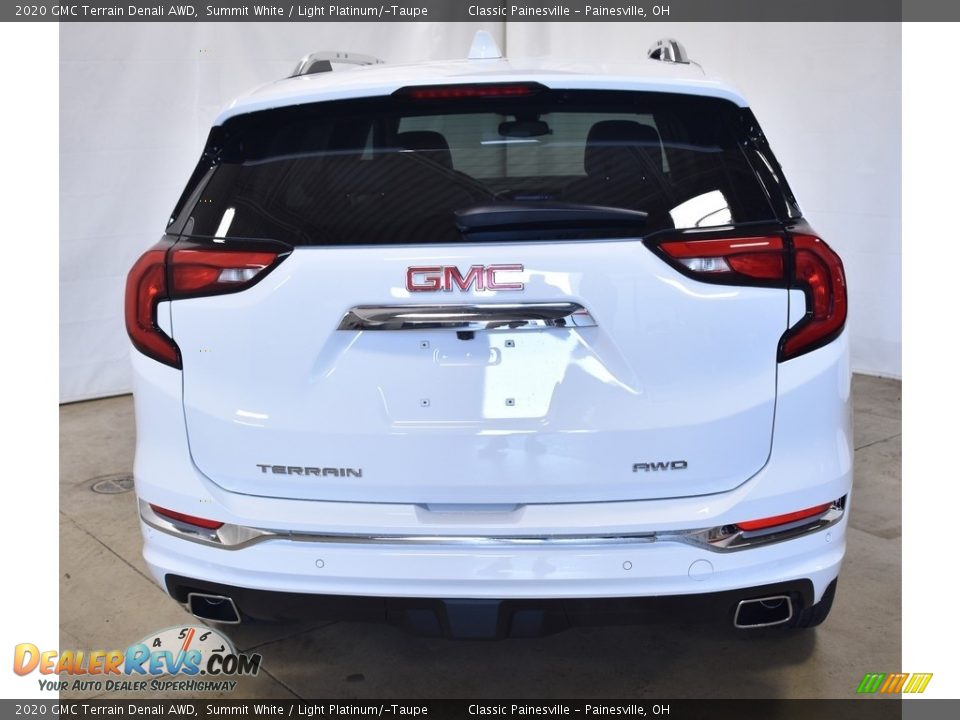 2020 GMC Terrain Denali AWD Summit White / Light Platinum/­Taupe Photo #3