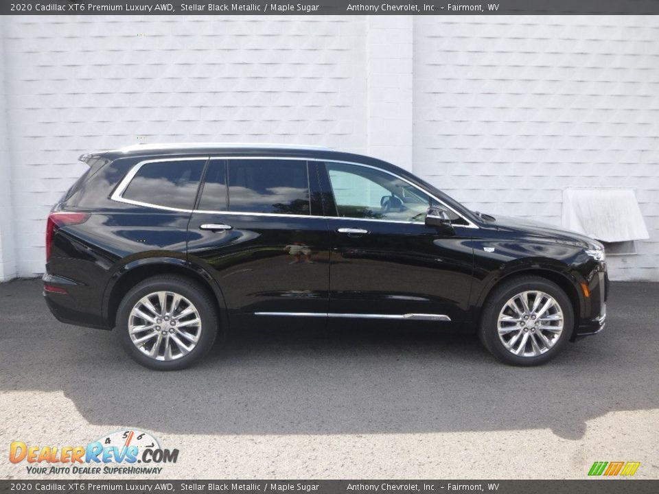 2020 Cadillac XT6 Premium Luxury AWD Stellar Black Metallic / Maple Sugar Photo #4